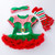 Christmas Baby Short-sleeved Three-piece Baby Romper Tutu Skirt