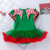 Christmas Baby Short-sleeved Three-piece Baby Romper Tutu Skirt