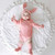 3 in 1 Autumn Baby Rabbit Shaped Cotton Pit Strip Lycra Romper with Hat & Socks Set
