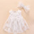 Toddler Girl Dress Group with Bowknot (Color:White Size:66-73)