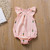 Baby Girl Fold Print Cartoon Pattern Jumpsuit