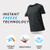 Men Ice Silk Quick Dry T-shirt Short Sleeve V Neck Solid Color Seamless Breathable Top