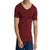 Men Ice Silk Quick Dry T-shirt Short Sleeve V Neck Solid Color Seamless Breathable Top
