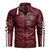 Autumn and Winter Letters Embroidery Pattern Tight-fitting Motorcycle Leather Jacket for Men