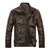 Men Plus Velvet Fashion Leather Jacket Motorcycle Coat