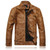 Men Plus Velvet Fashion Leather Jacket Motorcycle Coat