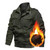 Men Casual Slim Plus Velvet Jacket (Color:Black Size:XXXXL)