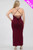 Plus Size Crisscross Back Split Thigh Maxi Dress-43311