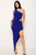 Neck Wrap One Shoulder Bodycon Maxi Dress-43988