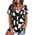 Leopard Texture Print Loose Short Sleeve T-Shirt for Ladies (Color:Black Size:S)
