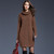 Autumn And Winter Knitwear Dresses Long Turtleneck Sweater For Women
