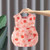 Children Summer Sleeveless Bibs Flowery Eating Reversible Clothes