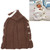 Children Sweater Wooden Button Tassel Hat Baby Hooded Sleeping Bag