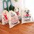 Large Printed Linen Backpack Christmas Gift Bag Candy Bag