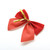 12 PCS Christmas Decoration Ornaments Bowknot Back Golden Twist Tie, Height: 6cm (12pcs in one packaging, the price is for 12pcs)