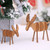 2 PCS Christmas Decorations Wooden DIY Elk Decorations Children Creative Gifts Desktop Decoration