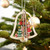 3D Christmas Wooden Pendant Christmas Tree Ornament DIY Santa Xmas Tree Decoration