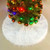 2 PCS Christmas Plush Christmas Tree Bottom Decoration Tree Skirt