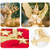 2 PCS  ChristmasGold Powder Acrylic Angel Pendant Ornament