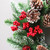 SYWA39 Christmas Decoration Wreath PE White Pine Fruit Christmas Wreath