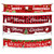 Christmas Ornaments Letters Banner Festive Party Scene Arrangement Props,Size:300 x 50cm