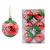 6pcs/pack 6cm Painted Christmas Ball Decoration Props