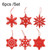 6pcs /Set Wooden Snow Christmas Tree Ornaments Trojan Listed Bell Decoration Arts Crafts