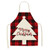 Christmas Plaid Series Cotton And Linen Apron Household Cleaning Overalls
