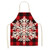 Christmas Plaid Series Cotton And Linen Apron Household Cleaning Overalls