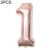 2 PCS 40 Inch Aluminium Foil Number Balloons Birthday Wedding Engagement Party Decor Kids Ball Supplies