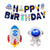 Wandering Earth Astronaut Theme Balloon Set Birthday Party Rocket Balloon Decoration Aluminum Film Balloon
