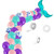 5011 Birthday Party Decoration 12 Inch Mermaid Tail Latex Balloon Set