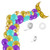 5011 Birthday Party Decoration 12 Inch Mermaid Tail Latex Balloon Set
