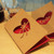 Retro Kraft Paper Hollowed Love Greeting Card Valentine Day Message Card
