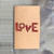 Retro Kraft Paper Hollowed Love Greeting Card Valentine Day Message Card