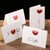 3D Heart Valentine Day Greeting Card Blessings Messages Cards with Envelopes