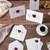 3D Heart Valentine Day Greeting Card Blessings Messages Cards with Envelopes