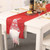 Christmas Tablecloth Santa Claus Table Runner Hotel Banquet Table Flag for Festival Decoration