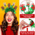 Christmas Party Dress Up New Year Headdress Christmas Decoration Colorful Stripes Headband
