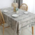 Vintage Popular Table Cloth Linen Rectangular Tablecloth Wooden Grain Dustproof Restaurant Table Cover