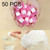 50 PCS Candy Style Portable Disposable Travel Cotton Towel, Size: 22*20cm