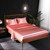 Home Ice Silk Simulation Silk Four-Piece Pillowcase Flat Sheet Fitted Sheet Set