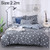 3 PCS/Set Bedding Set Happy Family Pattern Duvet Cover Flat Sheet Pillowcase Set