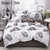 3 PCS/Set Bedding Set Happy Family Pattern Duvet Cover Flat Sheet Pillowcase Set
