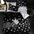 Luxury Bedding Black Marble Pattern Set Sanded Printed Quilt Cover Pillowcase