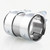 2.5 inch Car Turbo Exhaust Downpipe Low carbon Stainless Steel Lap Joint Band Clamp