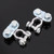 2 PCS Positive and Negative Car U Shape Metal Battery Connectors Terminals Clamps Clips, S Size, Inner Diameter: 12mm