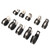 10 PCS Car Rubber Cushion Pipe Clamps Stainless Steel Clamps, Size: 13/16 inch (21mm)