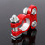 2 PCS Positive and Negative Car U Shape Metal Battery Connectors Terminals Clamps Clips, L Size, Inner Diameter: 16mm (Black + Red)