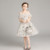 Five-pointed Star Pattern Short Lace Princess Dress Pettiskirt Performance Formal Dress for Girls